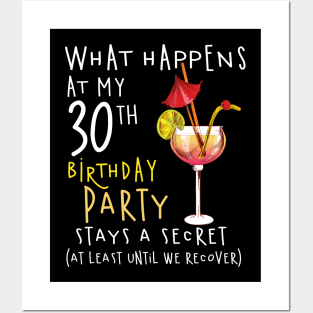 30Th Birthday - What Happens 30Th Birthday Posters and Art